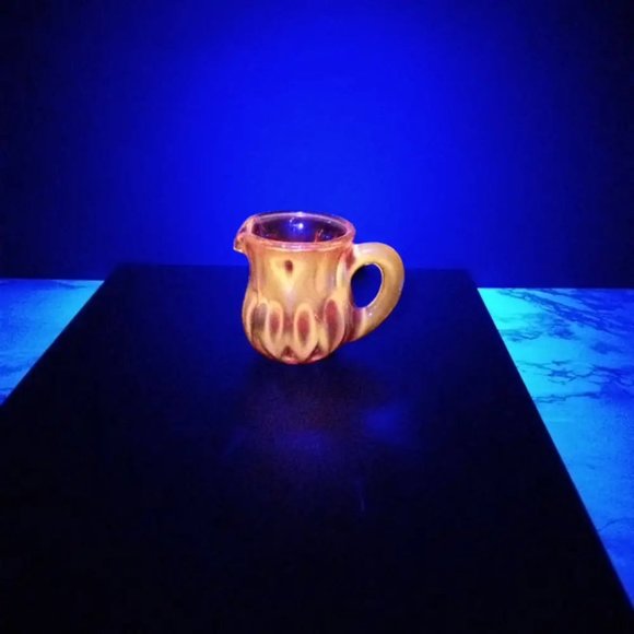 Degenhart Glass Mini Pitcher Trinket Paperweight Toothpick Vtg - Picture 9 of 9